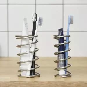 (종류 소형)스테인리스 욕실 칫솔꽂이 용수철 스프링 거치대 다용도 화장실