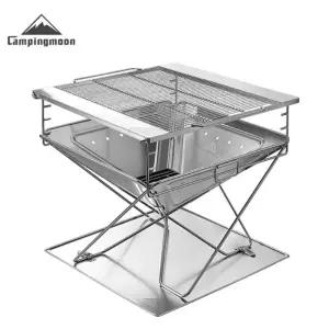 FWL 캠핑문 XXL 초대형 프리미엄 스텐 화로대 10-12인용 MT-65