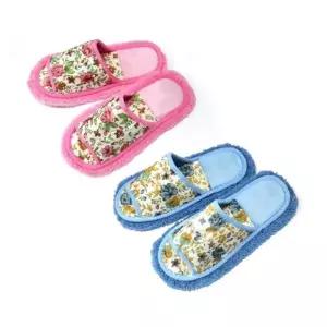 [마이모노샵][마이모노샵] 바닥청소 머리카락 먼지제거 극세사 청소슬리퍼 걸레슬리퍼 (17163574)