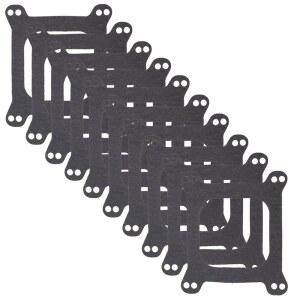 10팩 홀리 카뷰레터 베이스 개스킷 1900 장착 개방형 4 bbl 1/16인치 두께, SBC BBC 350용