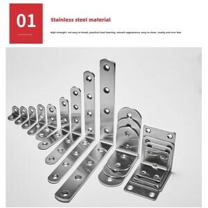 4PCS 가구 스테인레스 스틸 코너 코드 90도 직각 옷장 테이블과 의자 고정 브래킷 사각형 각도 철