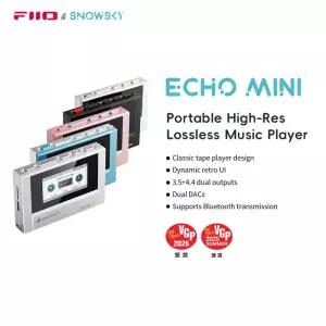 SnowSky FiiO Echo 미니 하이파이 블루투스 MP3 순수 음악 플레이어 15 시간 재생 3.5mm 4.4mm 헤드폰 출력