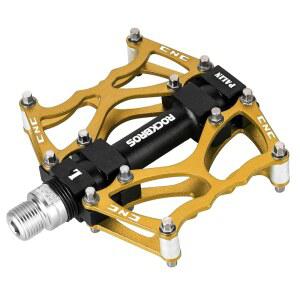 록브로스 산악 자전거 페달 MTB CNC 논슬립 경량 알루미늄 합금 밀폐 베어링 플랫폼 9/16인치 BMX 로드