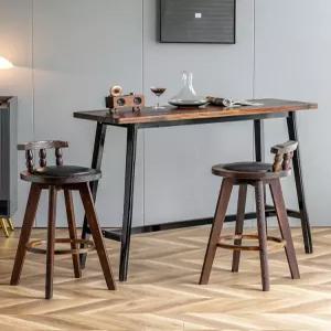 예쁜 원목 바테이블 세트 거실 아일랜드식탁 베란다 홈바