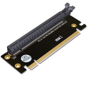 PCI-Express 4.0 라이저 카드 PCI-E 16x 90 도 고속 어댑터 2U 컴퓨터 서버 섀시용 직각