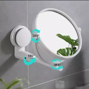 욕실 면도거울 무타공거울 화장 샤워부스 원형 화장실 벽부착