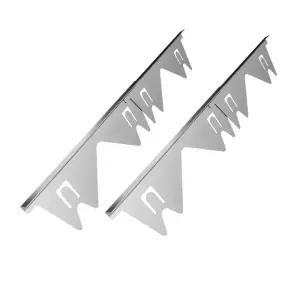 새로운 2쌍 스테인리스 스틸 스토브 커버 필러 주방 오븐 카운터 측면 커버용 가드 레인지 트림 키트