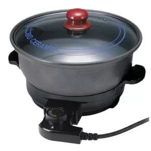 초강력 코팅 다용도 전기냄비 멀티쿠커 샤브샤브 온도조절 가정용 전골팬