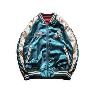 바시티자켓 자수 요코스카 스카잔 양면 남성 점퍼