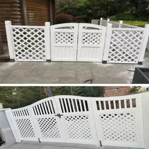 야외 대문 담장 교체 목재 펜스 방부목 울타리 마당