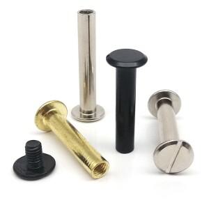 102030pcs 가죽 가방 벨트 스트랩 사진 스크랩북 앨범 계정 도서 포스트 바인딩 시카고 나사 네일 리벳 볼