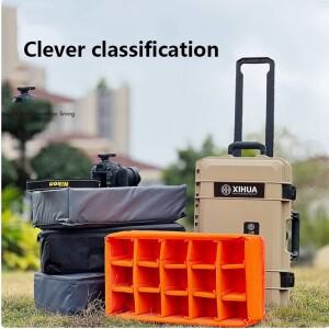 보호 케이스 파일 가방 DIY 모델은 모바일 노트북 디지털 카메라 벨크로 파티션으로 안감 처리되어 있습니