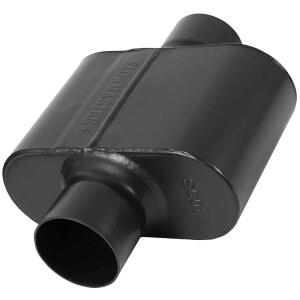 플로우마스터 슈퍼 10 시리즈 챔버 머플러 u2013 3.00 u201D 센터 인/3.00 아웃 레이스에서 영감을 받은 사운드 409 스테인리스 스틸 머슬카, LS 스왑, 드래그 카 및 오프로드 빌드(843015)에 이상적입니다