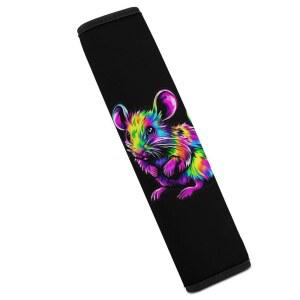 모든 차량용 타이 다이 쥐 자동차 안전벨트 커버 패드 쿠션 어깨 보호대