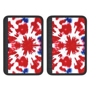 오겐스턴 네오프렌 카시트 벨트 어깨 패드 블루-레드-타이-다이 패턴 쿠션