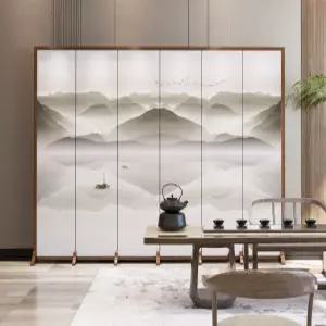 전통 민화 병풍 파티션 차례 인테리어 산수화 가림막