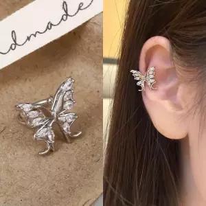 [디작소]여성 큐빅 나비 이어링 귀걸이 이어커프 (37558216)