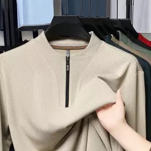 EAMT 남친 반집업 차이나 긴팔 티 춘추 슬림핏 맨투맨 YJ3