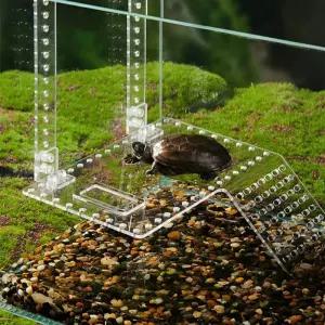 놀이터 계단장식 거북이은신처 일광욕쉼터 애완용 흡착식