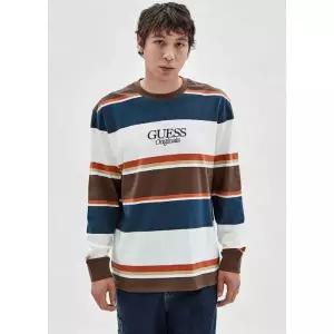 매장정품 게스 GUESS GO 멀티 스트라이프 긴팔티 MN1K1330 1256581