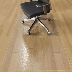 하드 플로어용 타이들 의자 매트 하드우드 36인치 x 48인치 사무용 게임용 의자용 미끄럼 방지 비닐 플로어