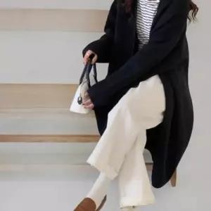 롱 가디건 여성 베이직 노단추 로브 아우터