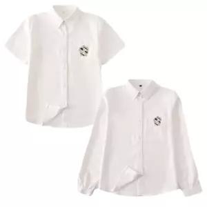 화이트 자수엠블럼 여자 셔츠반팔or긴팔