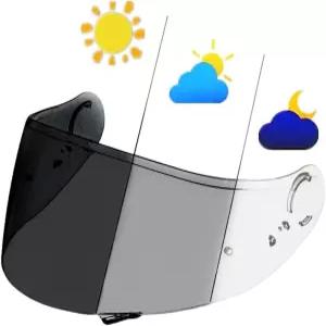 SHOEI GT-Air 1 2 옵티슨 네오텍1 헬멧 자외선 차단 헬렘 페이스 쉴드용 변색 바이저 쉴드(GT 클리어)