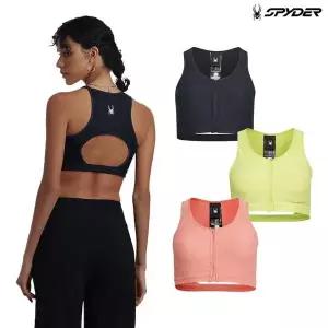 매장정품 SPYDER 스파이더 여성 트레이닝 센터 지퍼 브라탑 SPHFCNBR251W 1276441