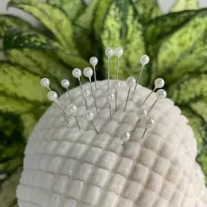 수예용품 부자재 미싱 원형 진주 시침핀 화이트 핸드메이드 바느질 퀼트