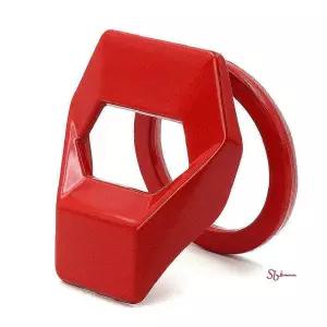 자동차 시동 스타트버튼 레드 장식 B타입 링 커버 링장식tuv701