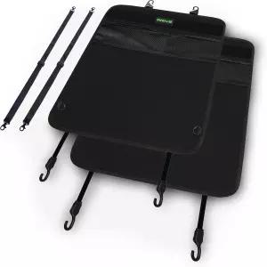 드라이브 오토 제품 - 카시트 백 프로텍터 2팩 리버서블 킥 매트 블랙