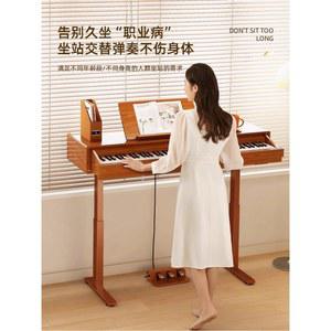 서랍피아노 스탠드 책상 테이블 전자 작업대 튜닝 서랍 탁자 피아노 스튜디오 리프트랙