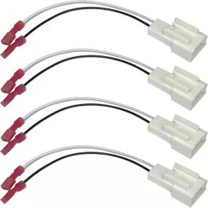 HHZL 자동차 도어 스피커 하네스 어댑터 오디오 베이스 배선 스테레오 플러그 서브우퍼 와이어 수정 케이블