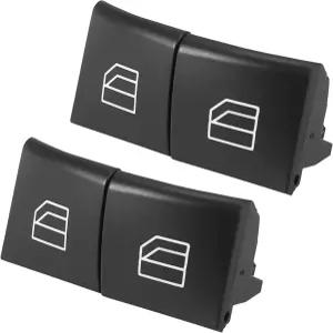 메르세데스 벤츠 ml GL R 클래스 W164 X164용 X AutoHAUX 4pcs 드라이버 윈도우 스위치 커버 파워 마스터