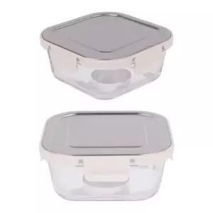 [JED] 정사각 밀폐용기 내열 스텐 3호 800ml