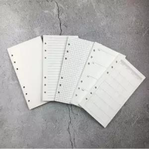 6공 다이어리 속지 무지 유선 주간 리필 내지 45매 K28