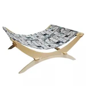 [마이모노샵][마이모노샵] 실내 야외 냥이 고양이 시원한 튼튼한 원목 우드 해먹 (16973992)