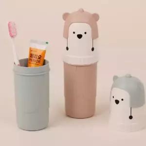 휴대용 양치세트 치약 곰 캐릭터 여행용 칫솔