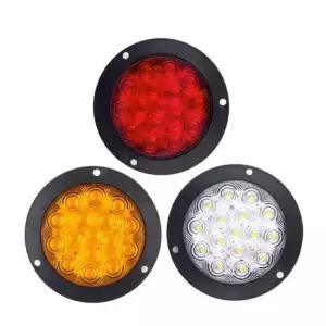 [무료배송] 12-24V 겸용 화물차 트럭 데루등 후미등 후진등 볼트고정형 교체형 원형 LED 테일램프