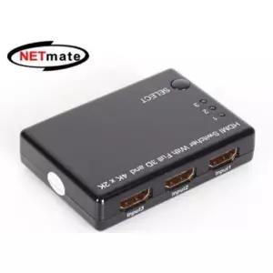 KVM스위치 NETmate NM 지원 HDMI 3대1 선택기 리모컨 HS302 4K