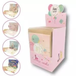 [문구] 3D 팝업 생일카드 대량 패키지 48개 세트 카드 기념일 파티용품 입체 해피버스데이 3D생이