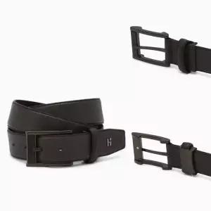 [헤지스]브라운 단색 H장식 소가죽 벨트 HJBE6E332W3_s