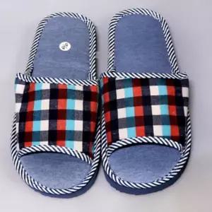 [오노마] ONM 체크 패턴 실내 슬리퍼 집안 거실 사무실 편안한