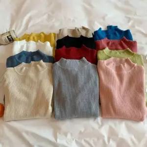 [오노마] ONM 여자 하프넥 목폴라 캐주얼 골지 니트 스웨터티