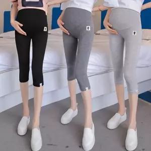 임산부 7부 레깅스 배보호 임신복 데일리 팬츠