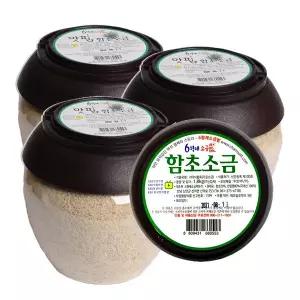 6형제소금밭 맛핌 신안 천일염 함초소금 1.8kg 3개