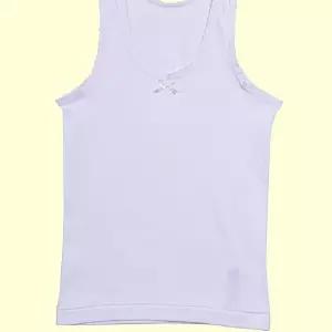 무지 여아동 순면 베이직 화이트 런닝 아이 유아 키즈