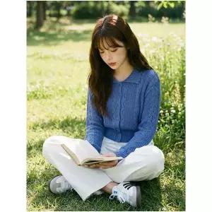 [스위트숲]칼라넥 펀칭 카디건 WC2GDH1 _P419961941