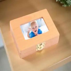 배냇머리 보관함 아기 신생아 액자 배냇함 원목 선물 유치 보관 탯줄 케이스
